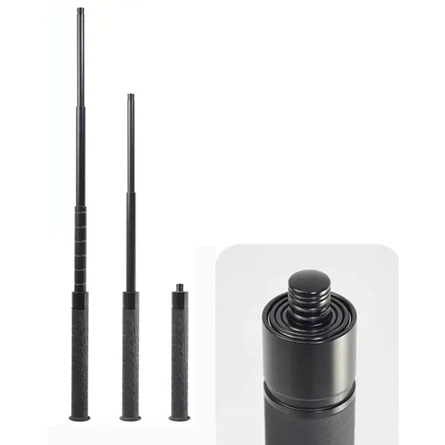 Telescopic Hiking and Trekking Pole with Self-Defense Baton